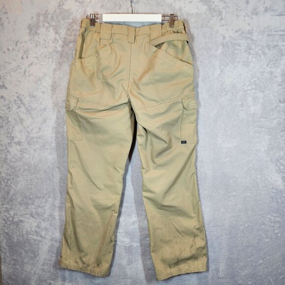 5.11 Tactical Khaki Cargo Pants 12 Regular Work Gorpcore rugged Outdoor Utility - Picture 2 of 11